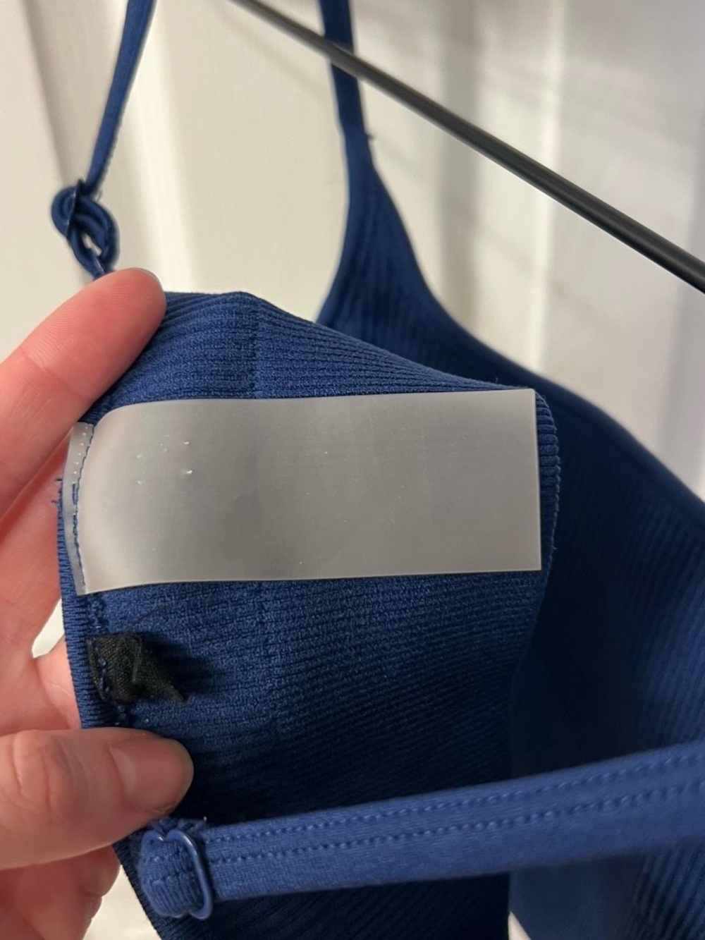 BO+TEE Navy Ribbed Cropped Tank - Picture 5 of 5